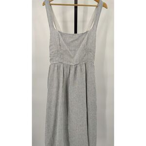 Quince Gray Striped Dress